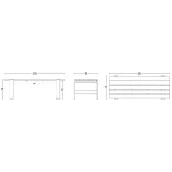 Weekday Gartentisch 230cm