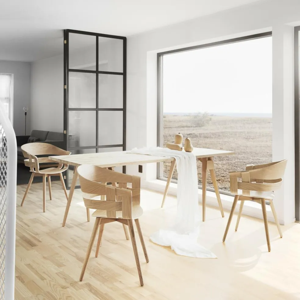 Wick Armlehnstuhl Gestell Holz