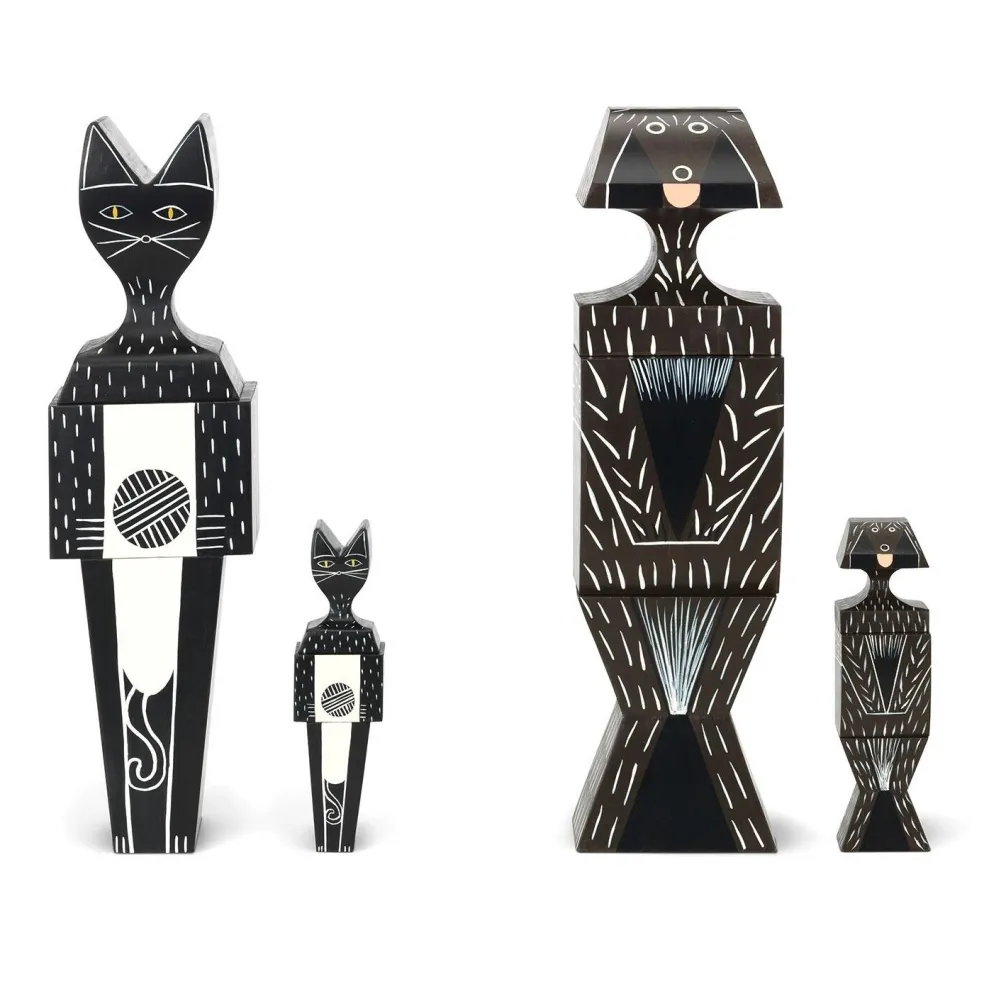 Wooden Doll Cat Holzpuppe