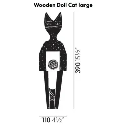 Wooden Doll Cat Holzpuppe
