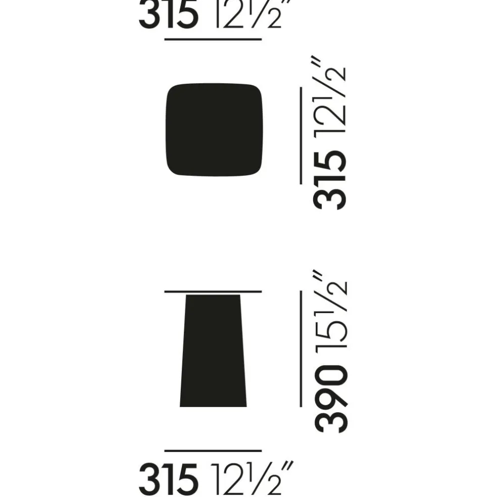 Wooden Side Table Beistelltisch S