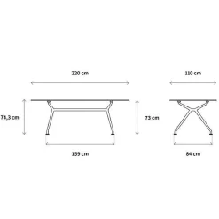 W-Table Konferenztisch rechteckig