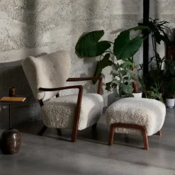 Wulff ATD3 Pouf Gestell Walnuss