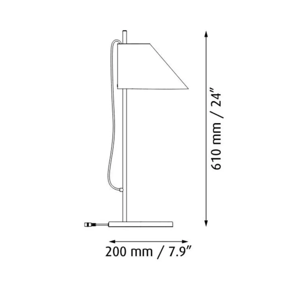 Yuh LED Tischleuchte Messing