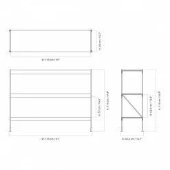 Zet Storing System Regal H 114cm