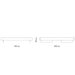 Zians Large Doppelbett 180x200cm