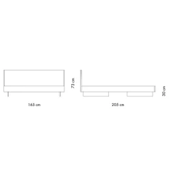 Zians Medium Doppelbett 160x200cm mit Kopfteil