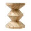 Zig Zag Hocker Travertin