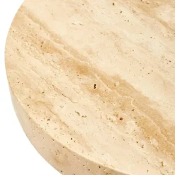 Zig Zag Hocker Travertin